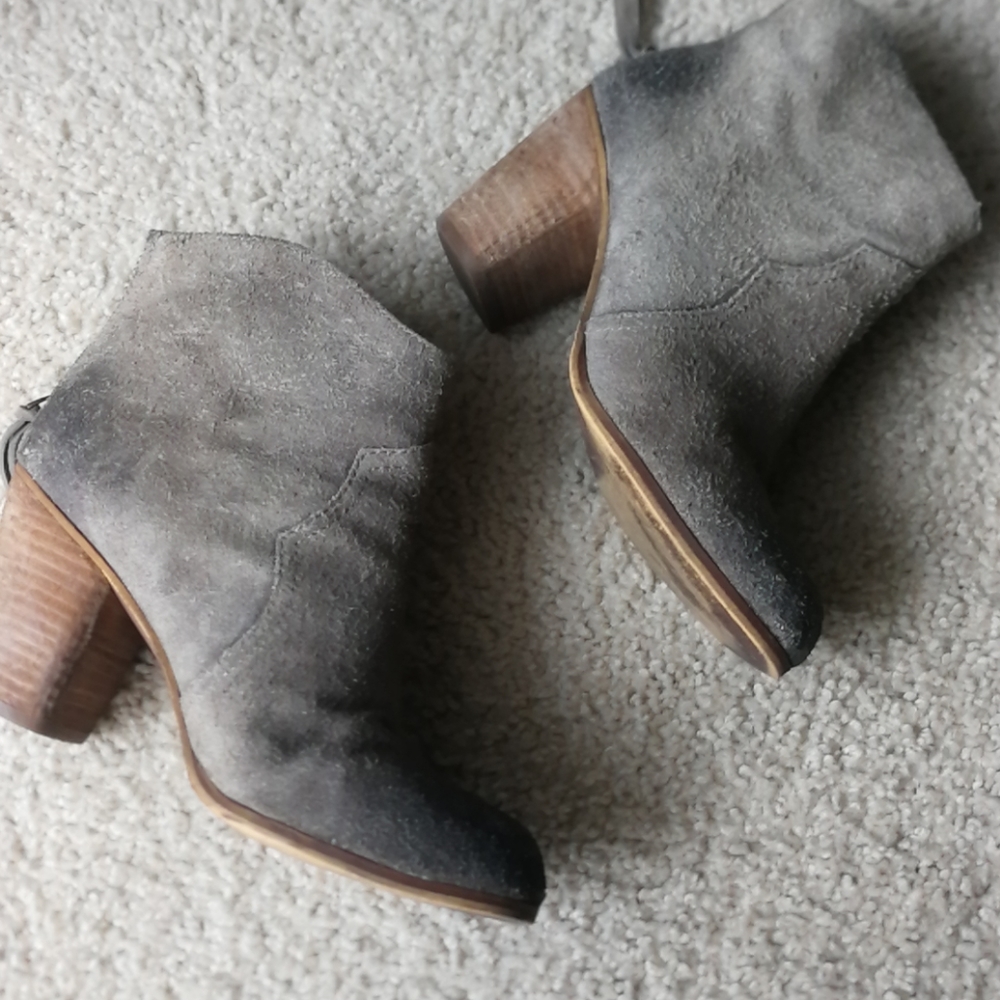 BP trolley suede ankle booties 6